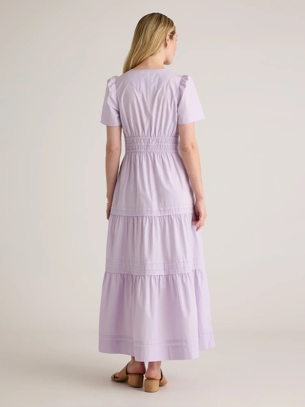 Quince Lavender Tiered Maxi Dress - Picture 4 of 9